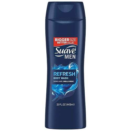 Suave Men Body Wash, Refreshing, 12 Fl Oz (Pack of 6) Beauty & Personal Care Suave