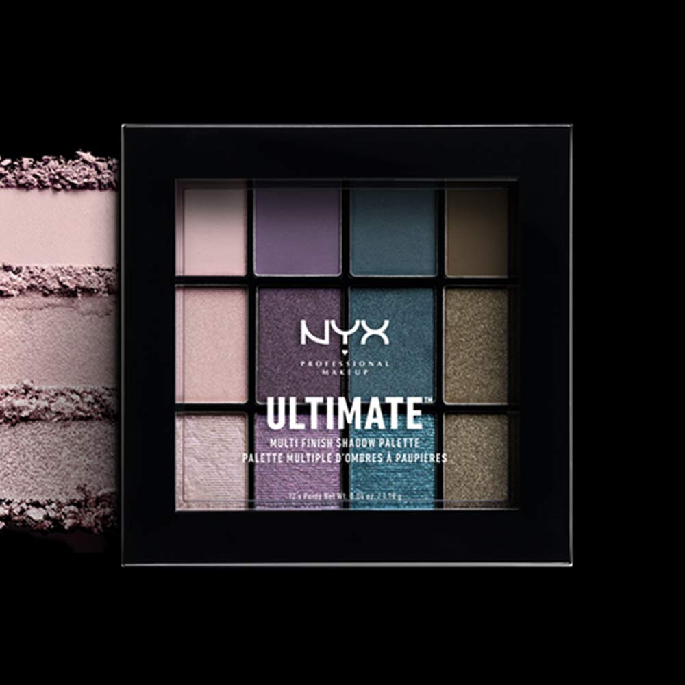 NYX PROFESSIONAL MAKEUP Ultimate Multi-Finish Shadow Palette, Eyeshadow Palette - Smoke Screen Beauty & Personal Care NYX PROFESSIONAL MAKEUP
