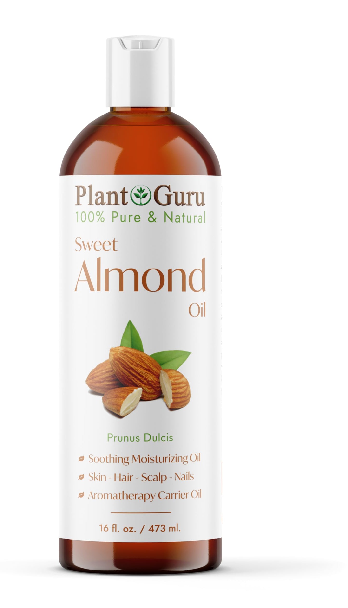 Carrier Oil Variety Set 16 oz Cold Pressed 100% Pure Natural Almond, Avocado, Coconut Fractionated, Grapeseed. For Aromatherapy Essential Oils, Skin Beauty & Personal Care Plant Guru