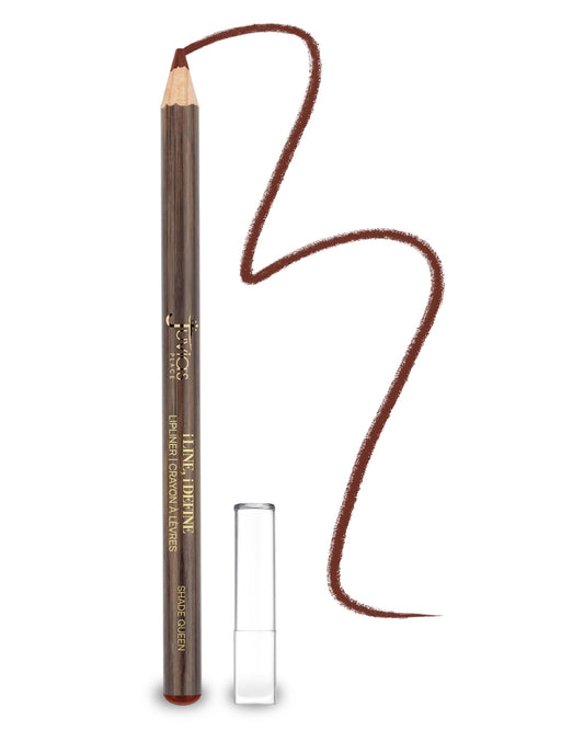 Juvia's Place I Line I Define Lip Liner - Shade Queen - Long-Lasting Lip Liner with Hydrating Formula, Smooth Glide, Sharpenable Pencil for Precise Beauty & Personal Care Juvia's Place