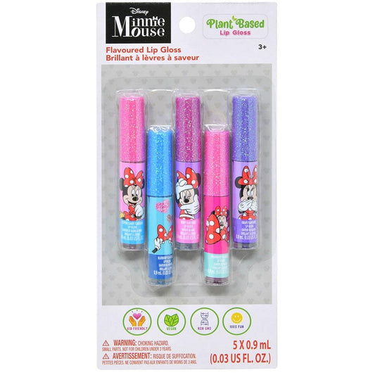 Disney Minnie Mouse 5-Pack Flavored Lip Gloss Set for Kids Beauty & Personal Care Disney