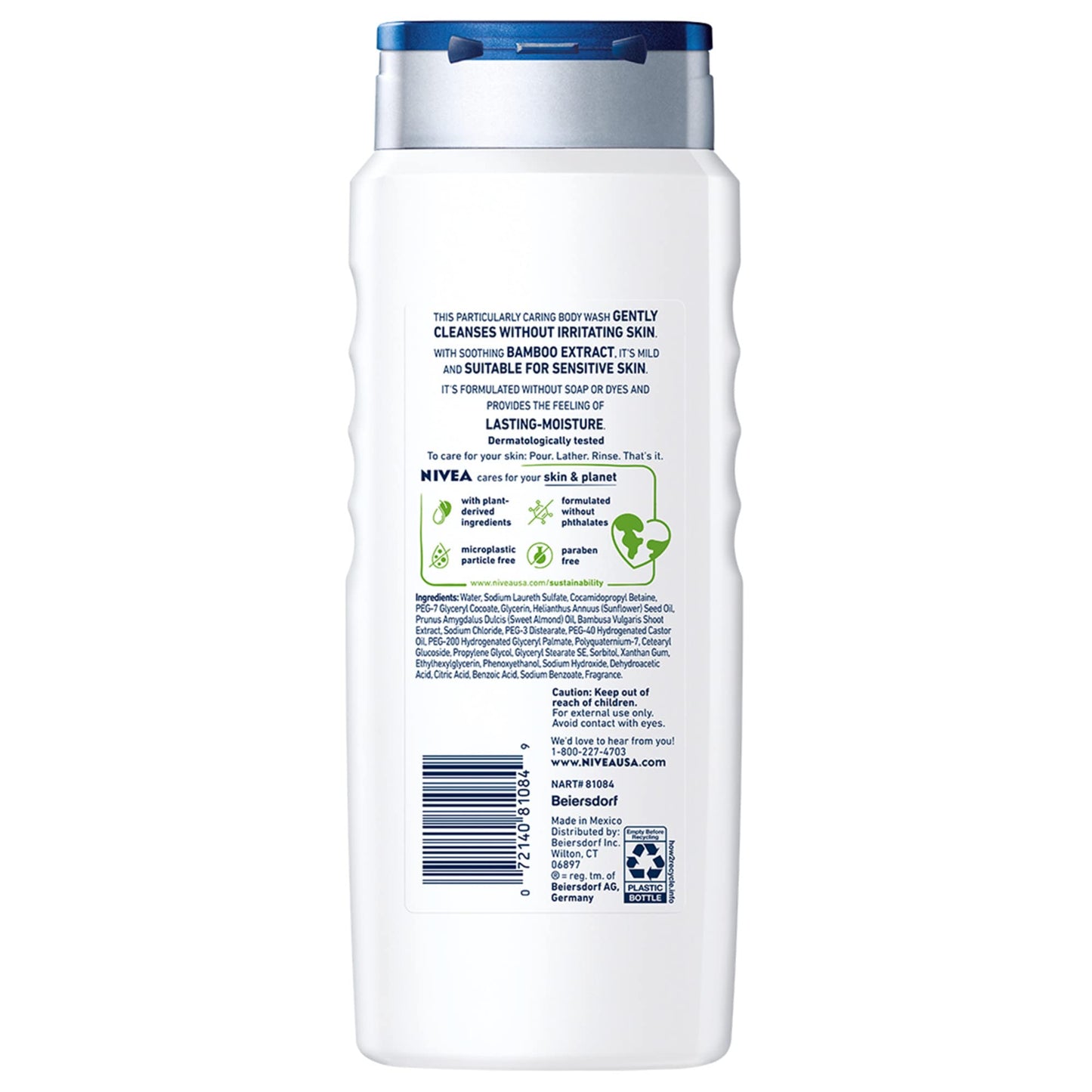 Nivea Men Sensitive 3-in-1 Body Wash 16.9oz Beauty & Personal Care NIVEA MEN