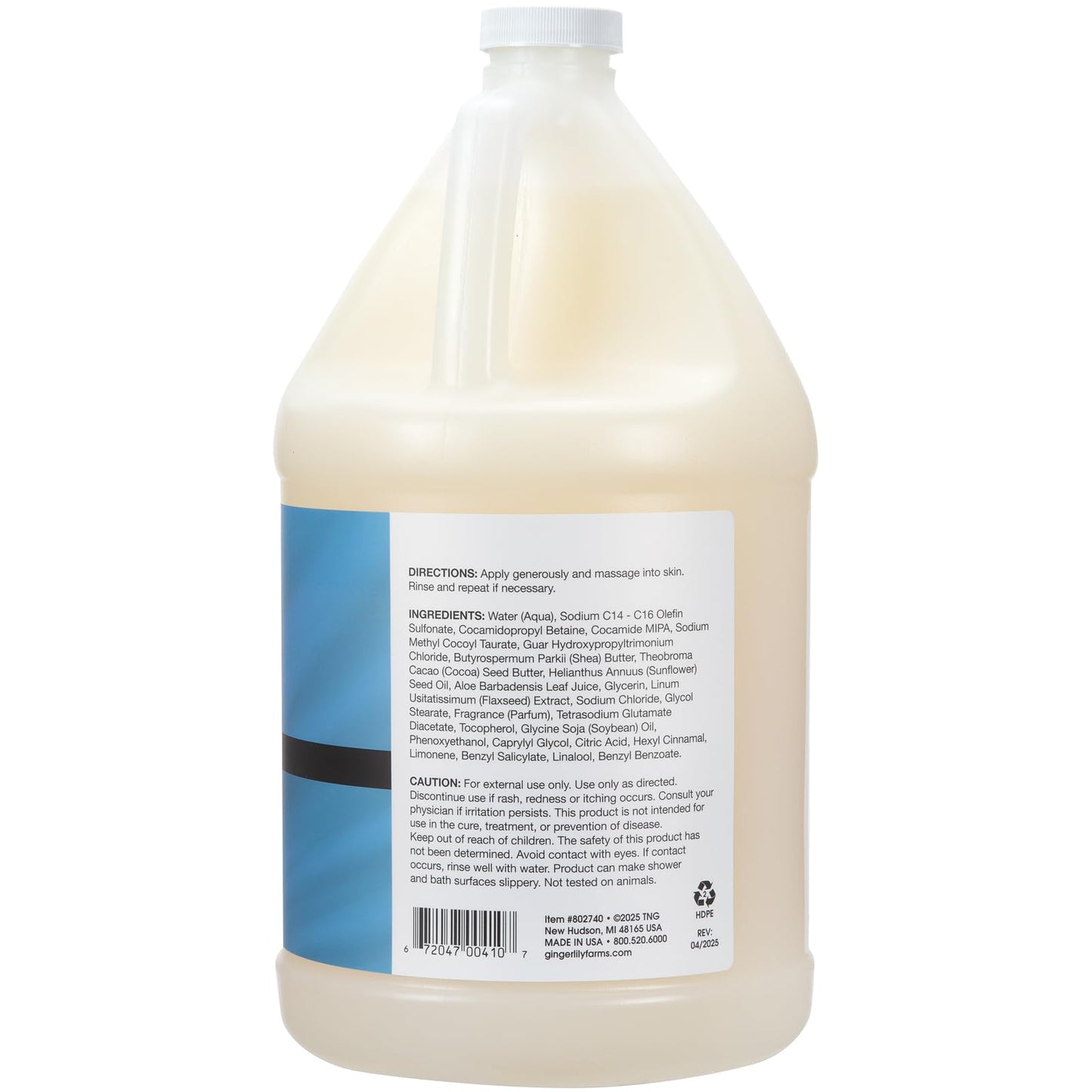 Ginger Lily Farms Botanicals Shea Indulgence Deep Hydration Body Wash, Island Tranquility, 100% Vegan & Cruelty-Free, Green Tea & Lemongrass Scent, 1 Beauty & Personal Care Ginger Lily Farms