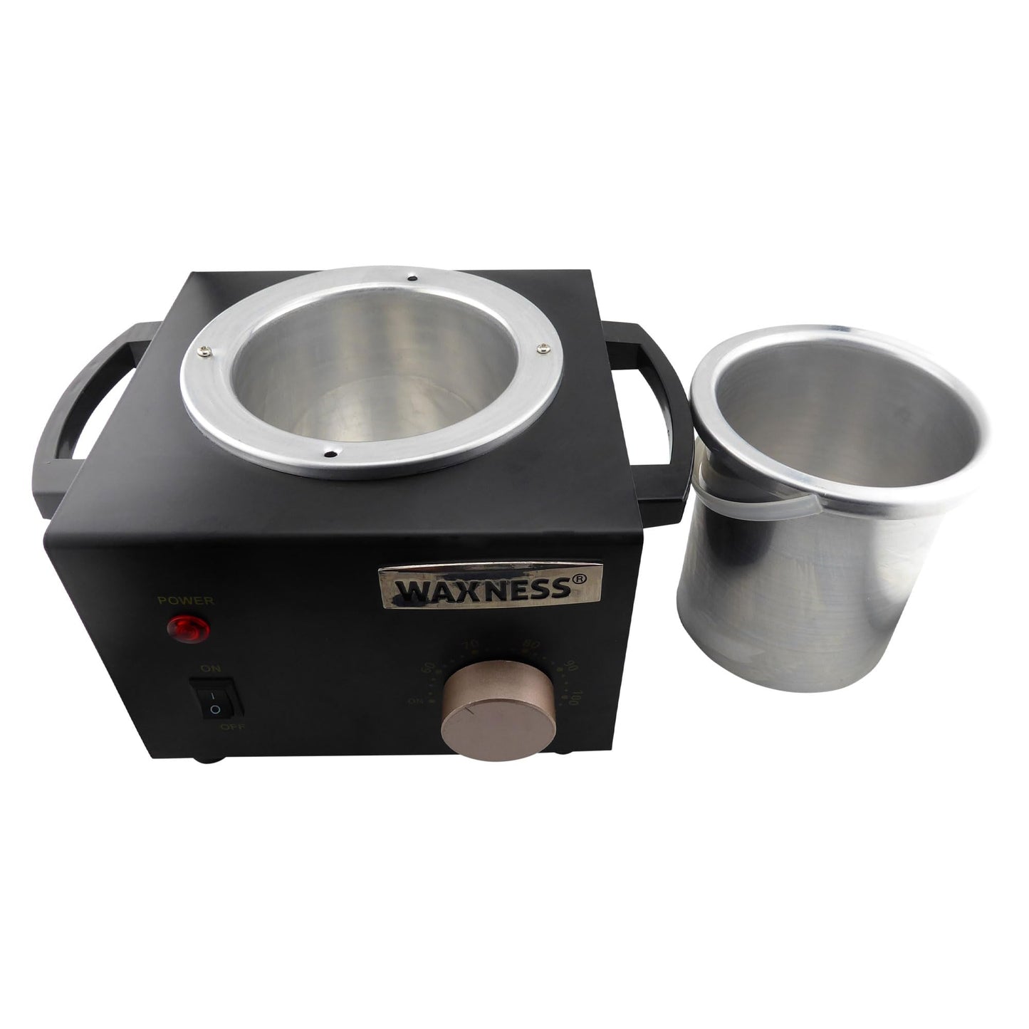 Waxness Professional Wax Warmer WN-5001 XL Black Elite-Series, Metallic Body, Holds 1.5 lb (680 g) Hard Wax & Soft Wax Tins,150W, 2-Year Warranty Beauty and Personal Care Waxness