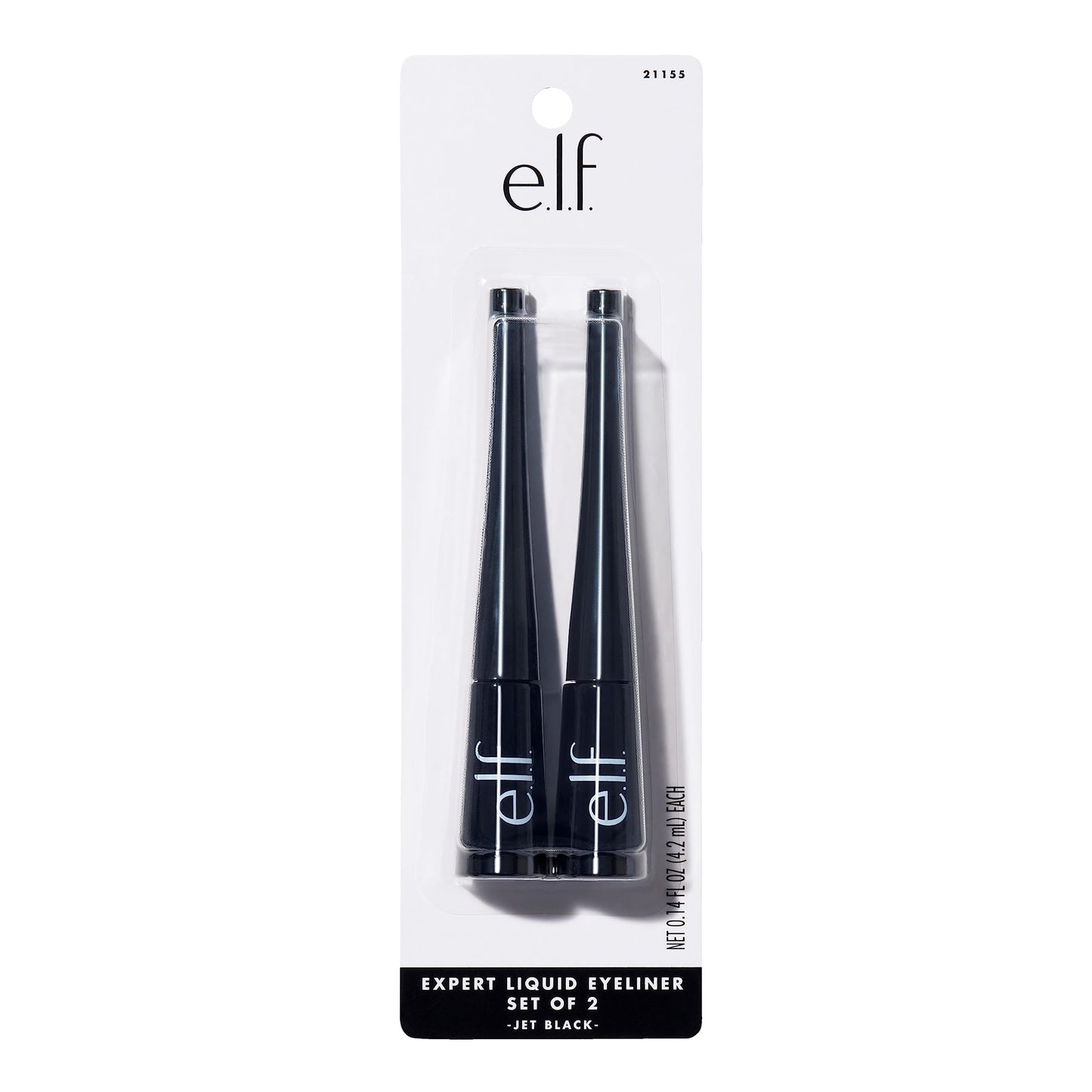 e.l.f. Expert Liquid Liner, High-Pigmented, Extra-Fine Liquid Eyeliner For Precise Definition, Long-Lasting, Vegan & Cruelty-Free, Jet Black, 0.14 oz Beauty & Personal Care e.l.f.