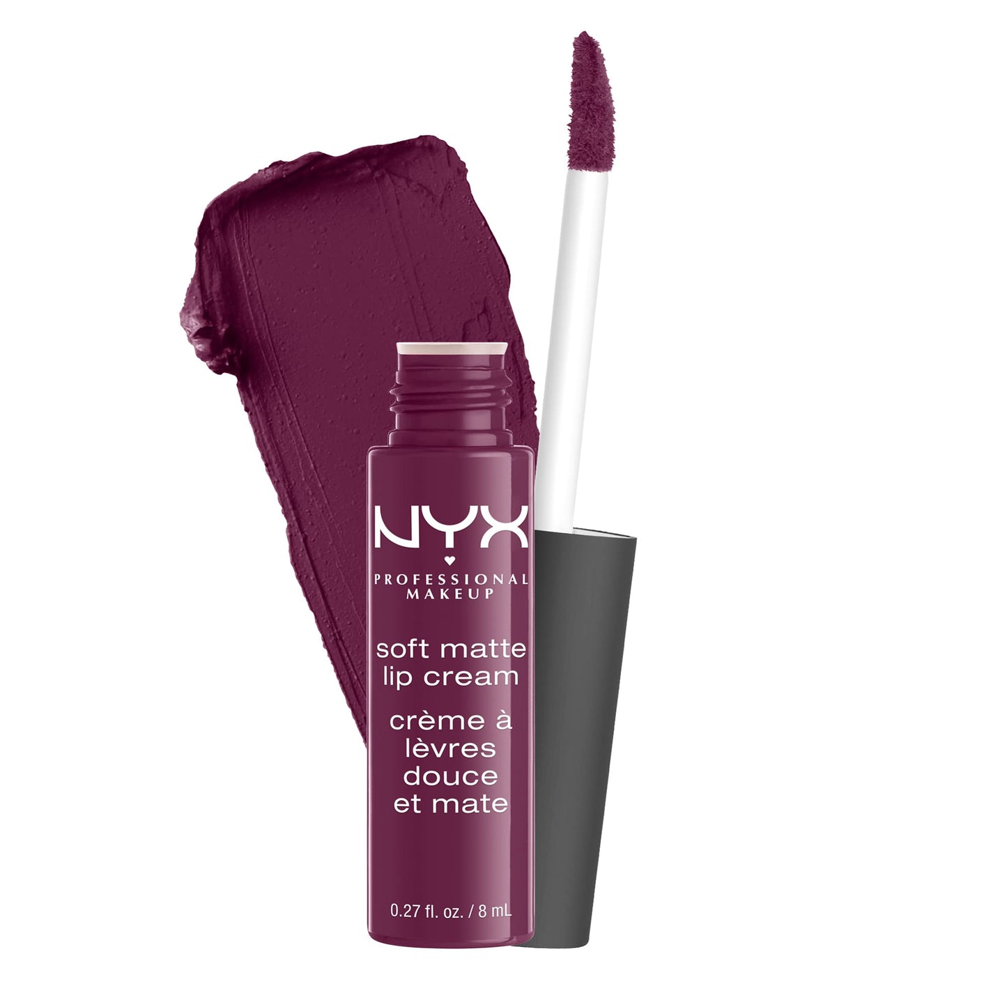 NYX PROFESSIONAL MAKEUP Soft Matte Lip Cream, Lightweight Liquid Lipstick - Transylvania (Matte Deep Violet) Beauty & Personal Care NYX PROFESSIONAL MAKEUP