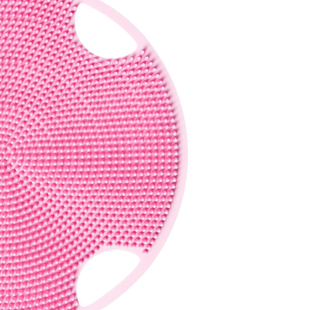 Boie USA Flat Body Scrubber - Soft Silicone-Like Exfoliating Shower Scrubber & Body Cleansing Brush - Stick-to-Wall Loofah Replacement - Antimicrobial Beauty & Personal Care Boie USA