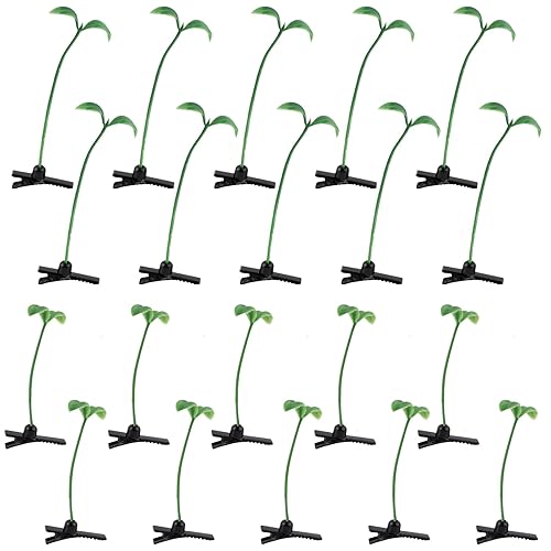 AUEAR, 20 Pack Plant Bean Sprout Hair Clips Pea Hairpin Barrette Headwear Accessories for Women Girls Beauty & Personal Care AUEAR