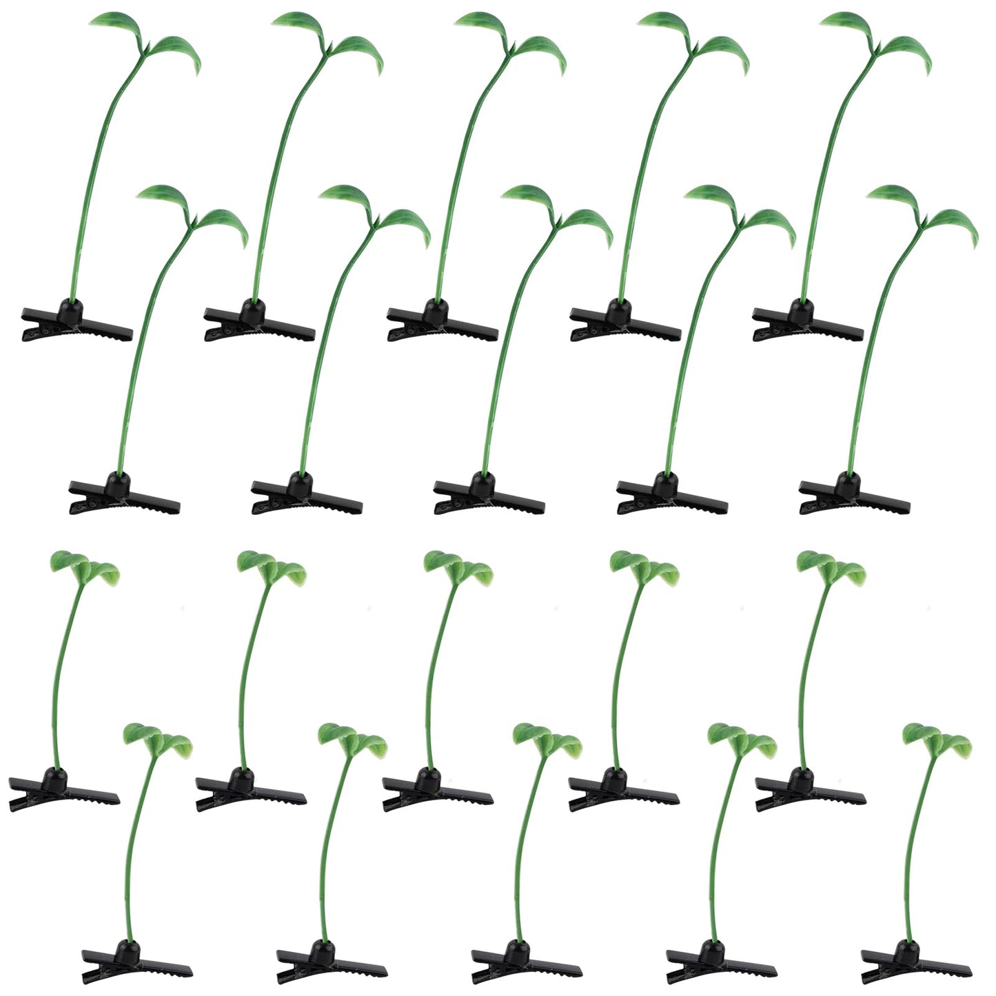 AUEAR, 20 Pack Plant Bean Sprout Hair Clips Pea Hairpin Barrette Headwear Accessories for Women Girls Beauty & Personal Care AUEAR