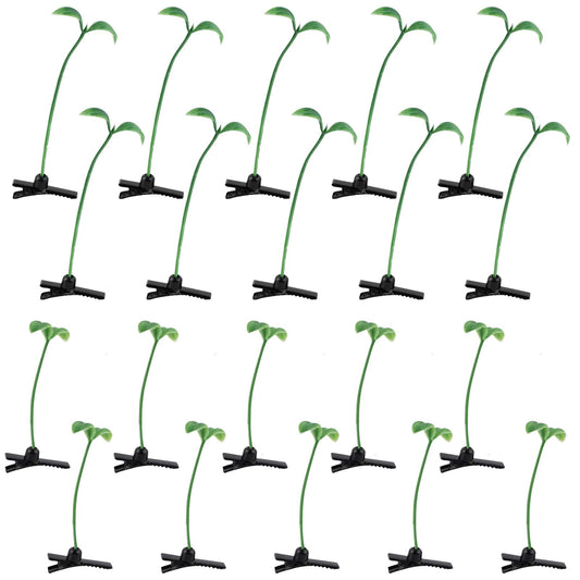 AUEAR, 20 Pack Plant Bean Sprout Hair Clips Pea Hairpin Barrette Headwear Accessories for Women Girls Beauty & Personal Care AUEAR