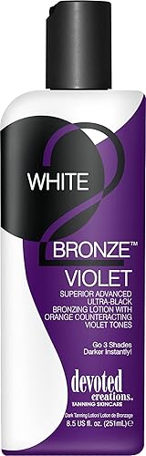 Devoted Creations WHITE 2 BRONZE VIOLET Black Bronzer - 8.5 oz. Beauty & Personal Care Devoted Creations