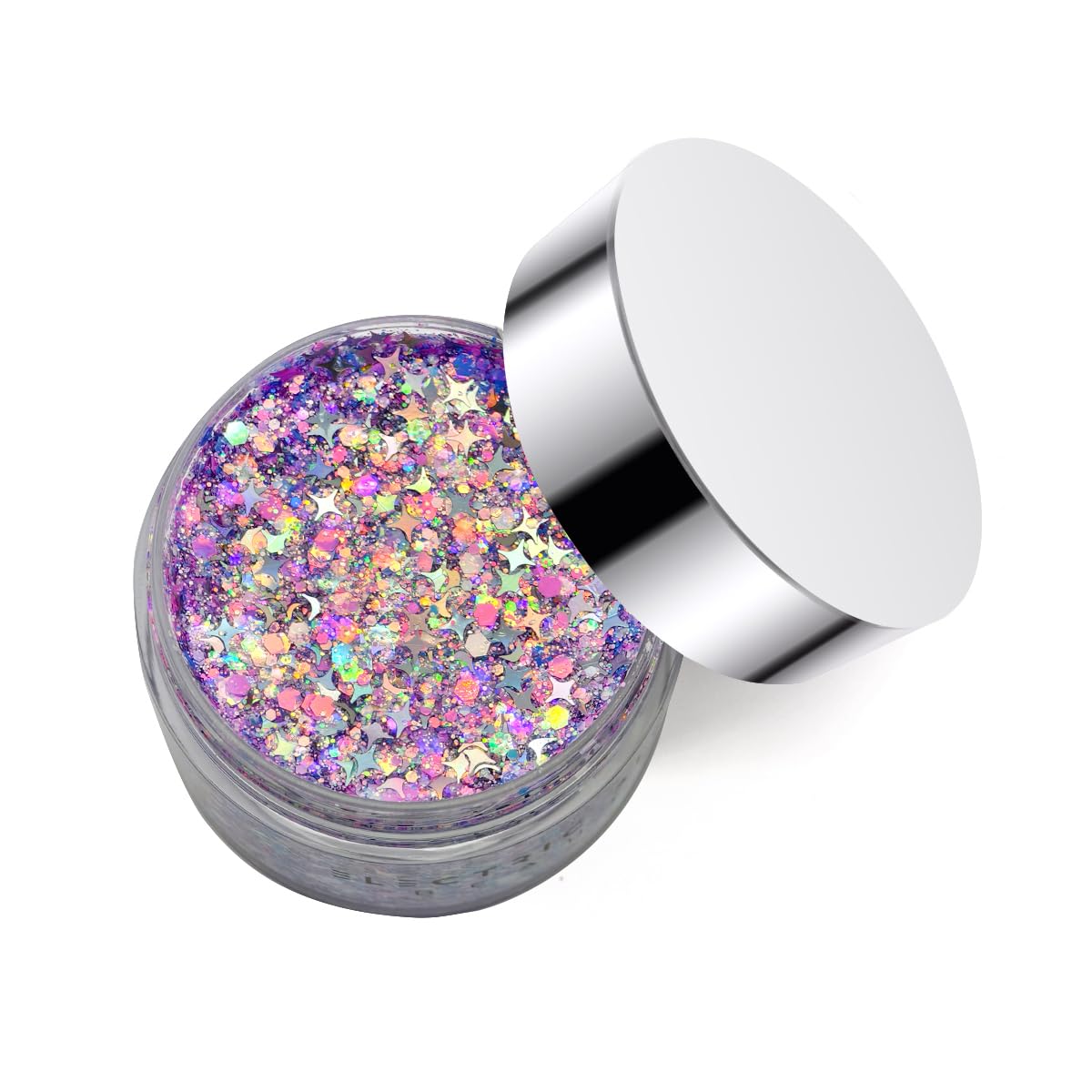 Lilac Purple - Holographic Chunky Glitter Gel for Body, Face, Hair - Vegan & Cruelty Free - Electric Bliss Beauty - Uses Include: Festival Rave Makeup Beauty & Personal Care Electric Bliss Beauty