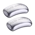 Amco Rub Away Bar, Stainless Steel Odor Absorber (4" x 2.25") - Dishwasher Safe Kitchen & Outdoor Essential for Garlic, Onion, Fishing, Hiking Odors Beauty & Personal Care Amco