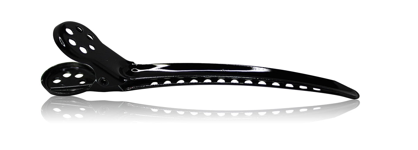 Framar Black Tight Tension Clips For Hair - Set of 4 Professional Hair Clips - Metal Hair Clips for Styling, Stylist Supplies, Hairclips, Hairstylist Beauty & Personal Care FRAMAR