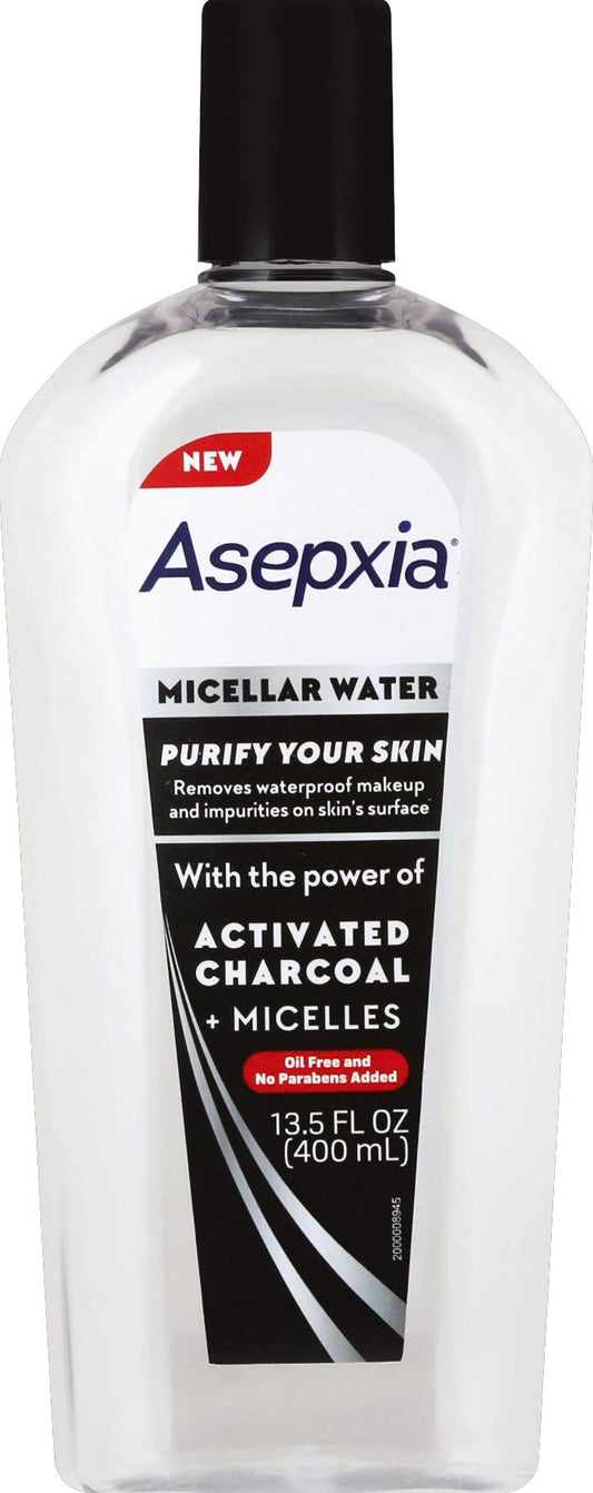 Asepxia Micellar Water with Activated Charcoal + Micellles, 13.5 Fl Oz Beauty & Personal Care Asepxia