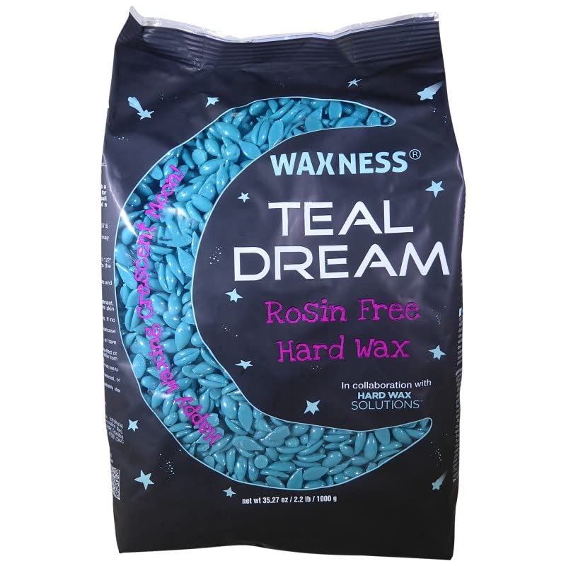 Waxness Teal Dream Wax Starter Kit with W-CUBE Heater, 2.2 lb (1 kg) Stripless Hard Wax Beads - Professional Use - Made in Italy Beauty and Personal Care Waxness
