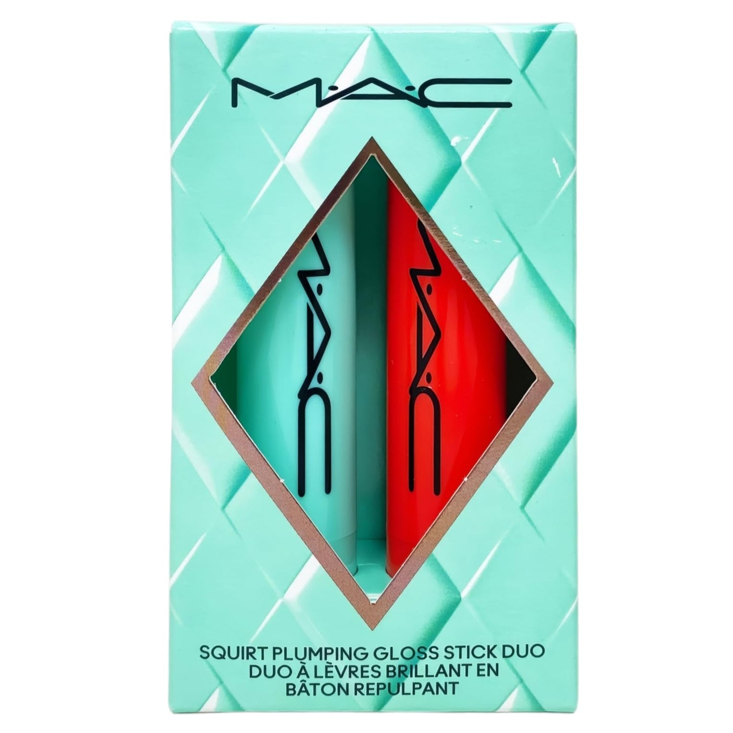 MAC M·A·C Cosmetics Holiday Exclusive Squirt Alert Plumping Lip Gloss Stick Duo Set - Mint To Be/Heat Sensor Beauty & Personal Care MAC