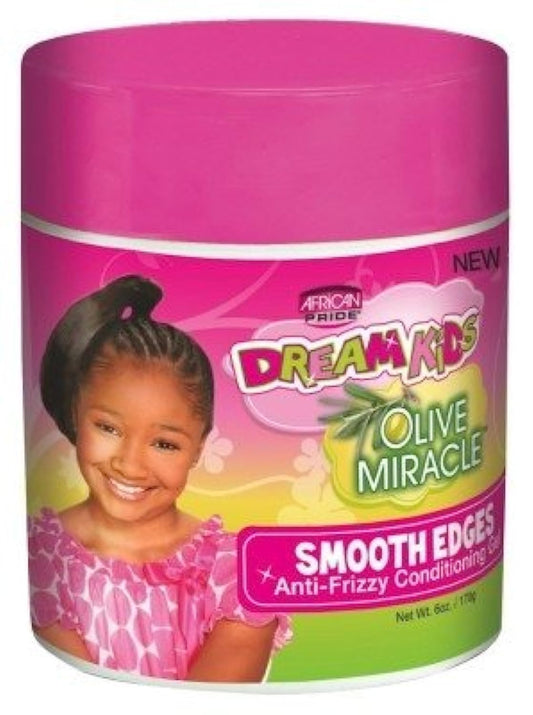 African Pride Dream Kids Olive Miracle Smooth Edges Gel 6 Ounce (177ml) (6 Pack) Beauty & Personal Care African Pride