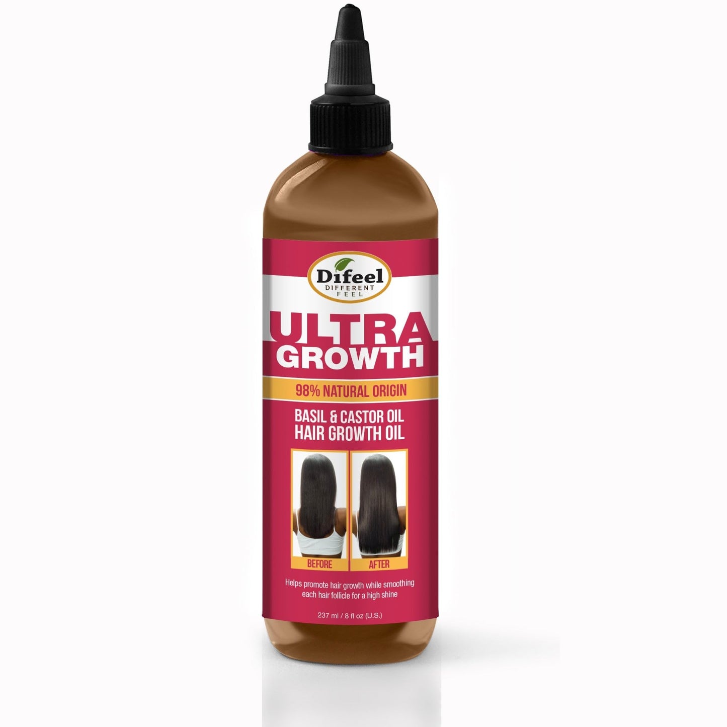 Difeel Ultra Growth Basil & Castor Hair Growth Oil 8 oz. Beauty & Personal Care Difeel