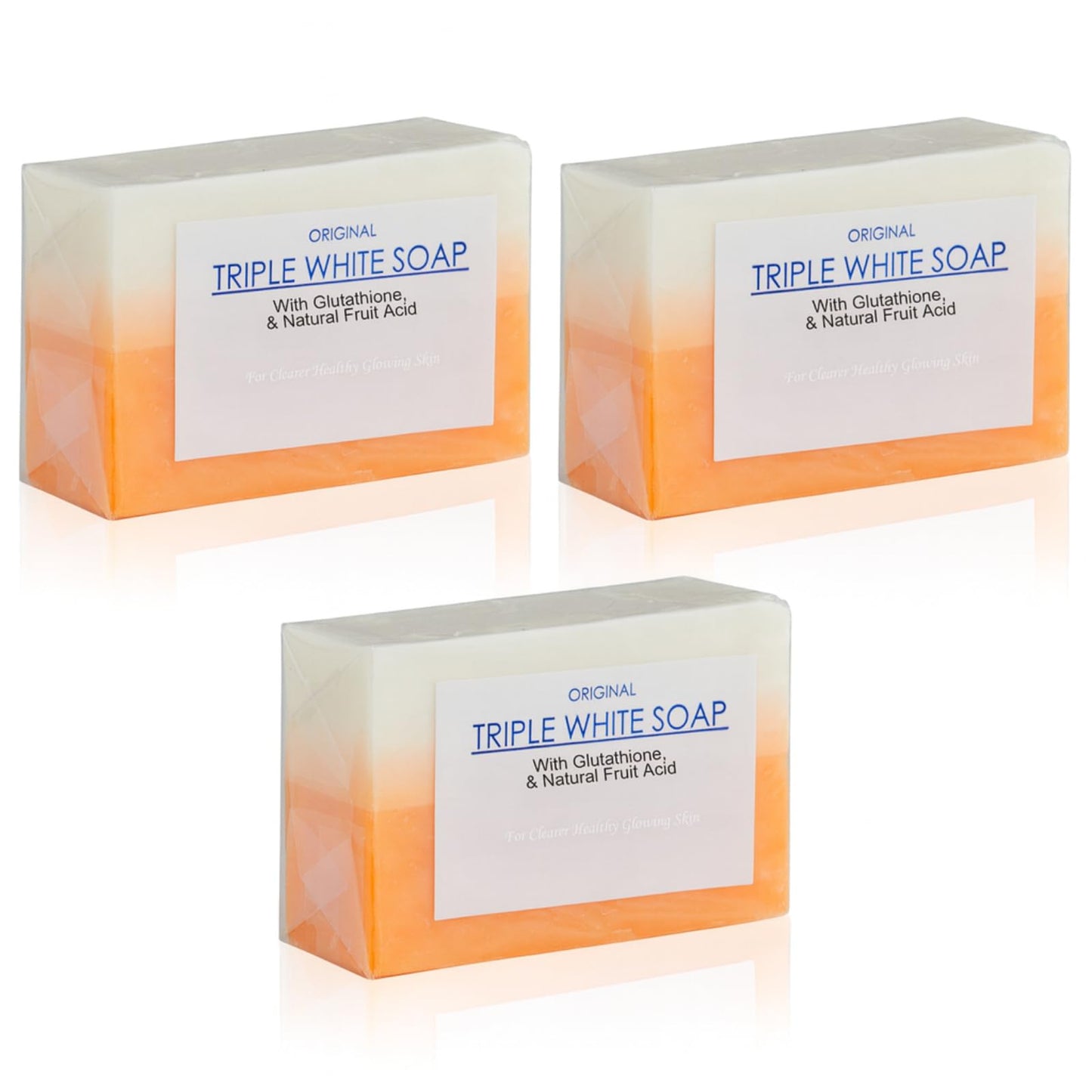Triple Action Radiance Soap Bar - Cold-Processed Deep Cleansing & Exfoliating Formula for Face and Body - Reduces Uneven Skin Texture - Nourishing Beauty & Personal Care Relumins