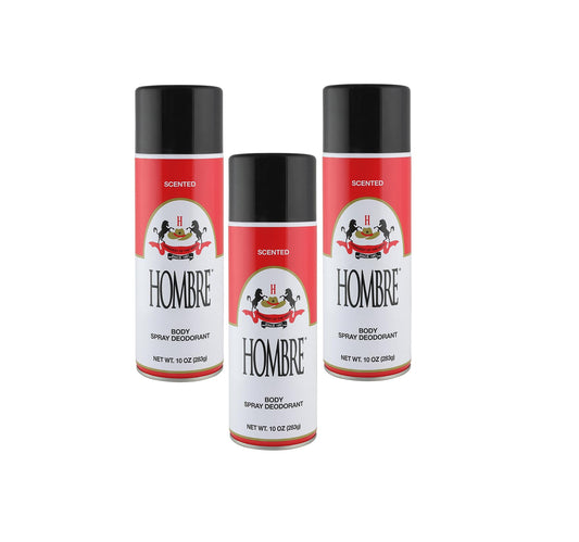 Hombre Red Deodorant Spray 10oz 283g With 80% More Product! (3 Pack) Beauty and Personal Care HOMBRE