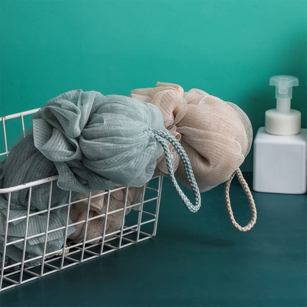 Lurrose 3pcs Bath Ball Bath Scrubber for Loofah Scrub Body Scrubber Long Loofah Scrub Back Washer for Shower Loofah Gourd Pouf Loofah Bath Sponge Bath Beauty and Personal Care Lurrose