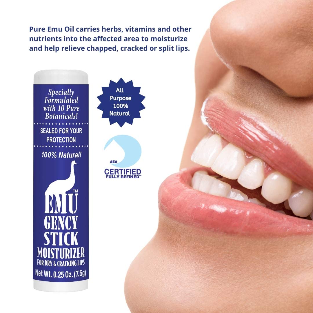 Montana Emu Ranch - EMUgency All Purpose Moisturizing Pocket Stick - 0.25 Ounce - Helps Relieve Chapped, Cracked, and Split Lips and Skin Beauty & Personal Care Montana Gold