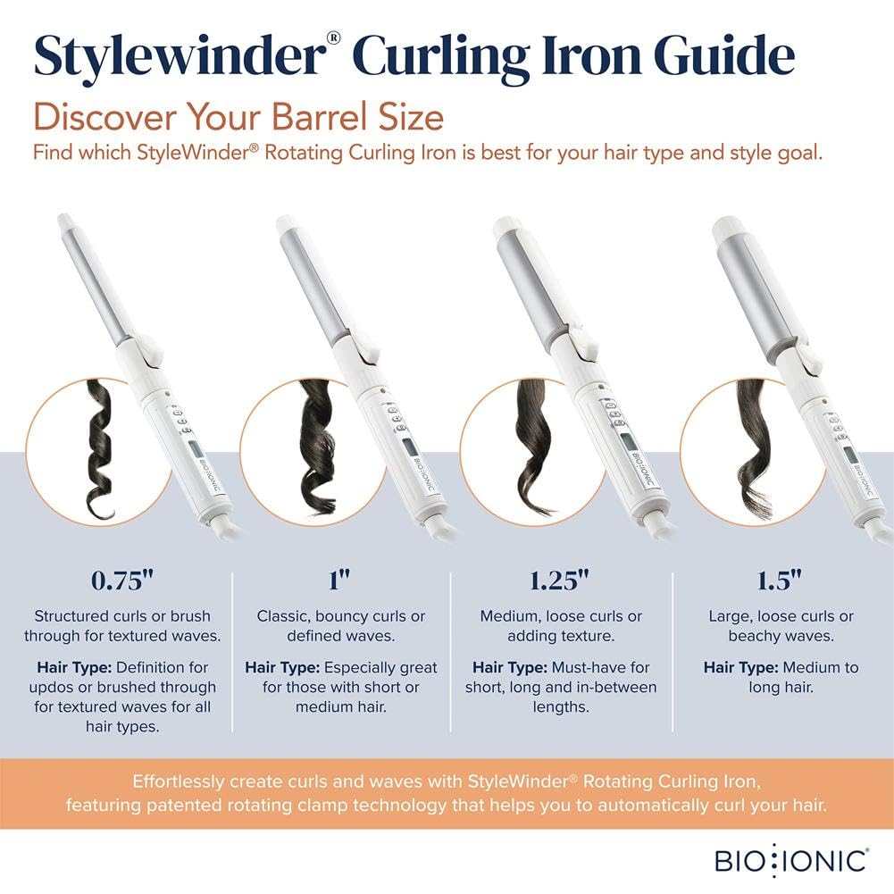 BIO IONIC Stylewinder Rotating Styling Iron Beauty & Personal Care BIO IONIC