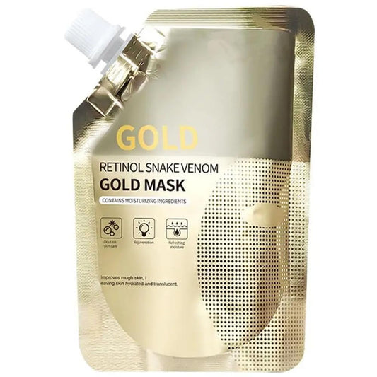Retinol Snake Venom Gold Peel-Off Mask 100g – Anti-Aging Face Mask to Reduce Wrinkles, Fine Lines, Acne & Minimize Pores, Moisturizing Beauty & Personal Care Yanficer
