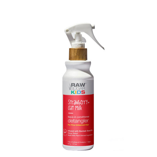 Raw Sugar, Kids Conditioning Detangler, Strawberry, Oat Milk, 6 Fl Oz Beauty & Personal Care RAW SUGAR