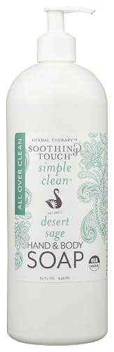 Soothing Touch Hand & Body Soap, Desert Sage, 32 oz, Professional Grade Essential Oils, Gentle, Vegan, Paraben Free Beauty & Personal Care Soothing Touch