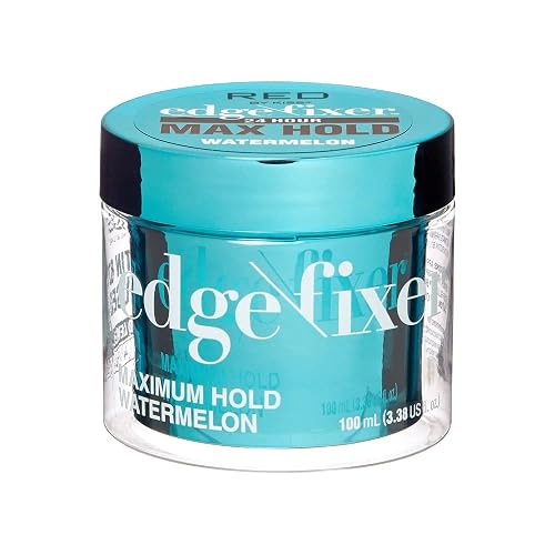 Red by Kiss Edge Fixer Hair Shine Gel, 24 Hour Max Hold, Non-Flaking, Biotin B7 Infused, Natural Styling, Professional Edge Control Wax, Perfect Beauty & Personal Care Red by Kiss