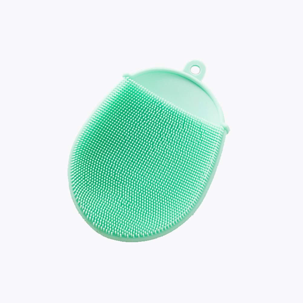 MIPPER Soft Silicone Bath Shower Brush Back Scrubber Rub Brush Shower Glove for Body Cleaning Exfoliating Massage (Green) Beauty and Personal Care MIPPER