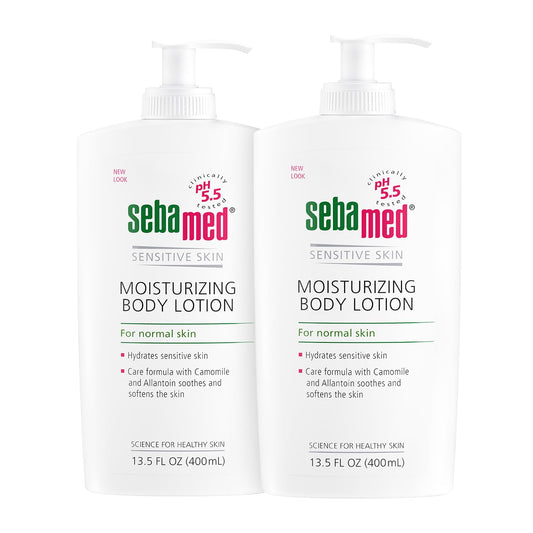 Sebamed Moisturizing Body Lotion for Normal and Sensitive Skin 13.50 Fl oz (400mL) with Pump Pack of 2 Beauty & Personal Care SEBAMED
