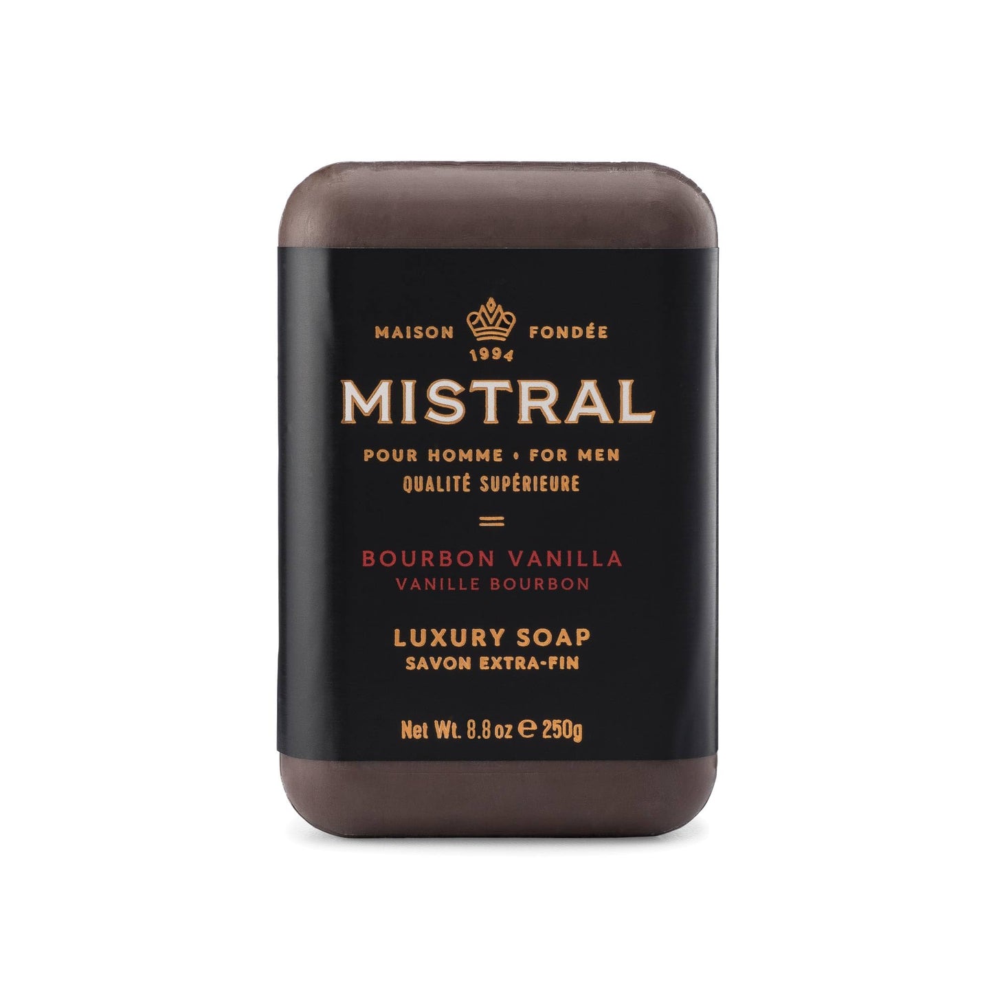 Mistral Bourbon Vanilla Luxury Bar Soap for Men | Men’s Natural Soap Bar | Paraben, Phthalates Free | Moisturizing & Triple-Milled Natural Soap Beauty & Personal Care Mistral