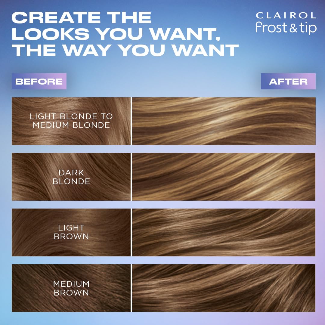 Clairol Nice'n Easy Frost & Tip Original Hair Dye, Light Blonde to Medium Brown Hair Color, Pack of 3 Beauty and Personal Care Clairol