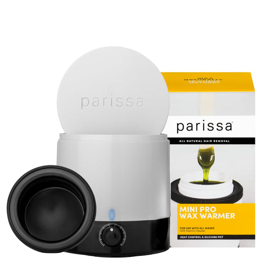 Parissa Mini Electric Hair Removal Wax Warmer for At-Home Waxing with Silicone Cup for All Hair Removal Waxes, Face, Bikini, Leg, and Body, Simple Beauty and Personal Care Parissa