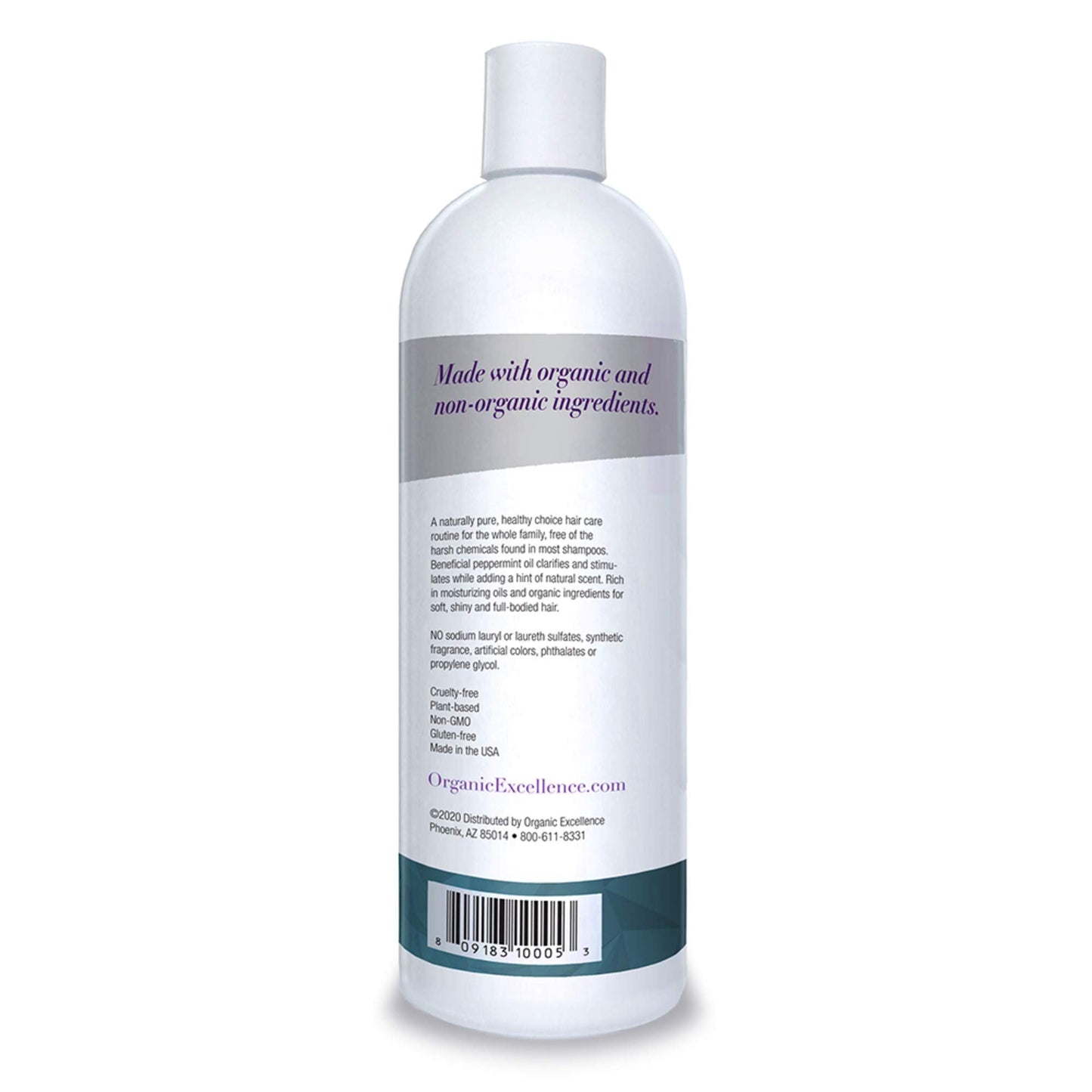 Organic Excellence Wild Mint Shampoo - 16 oz Beauty & Personal Care Organic Excellence