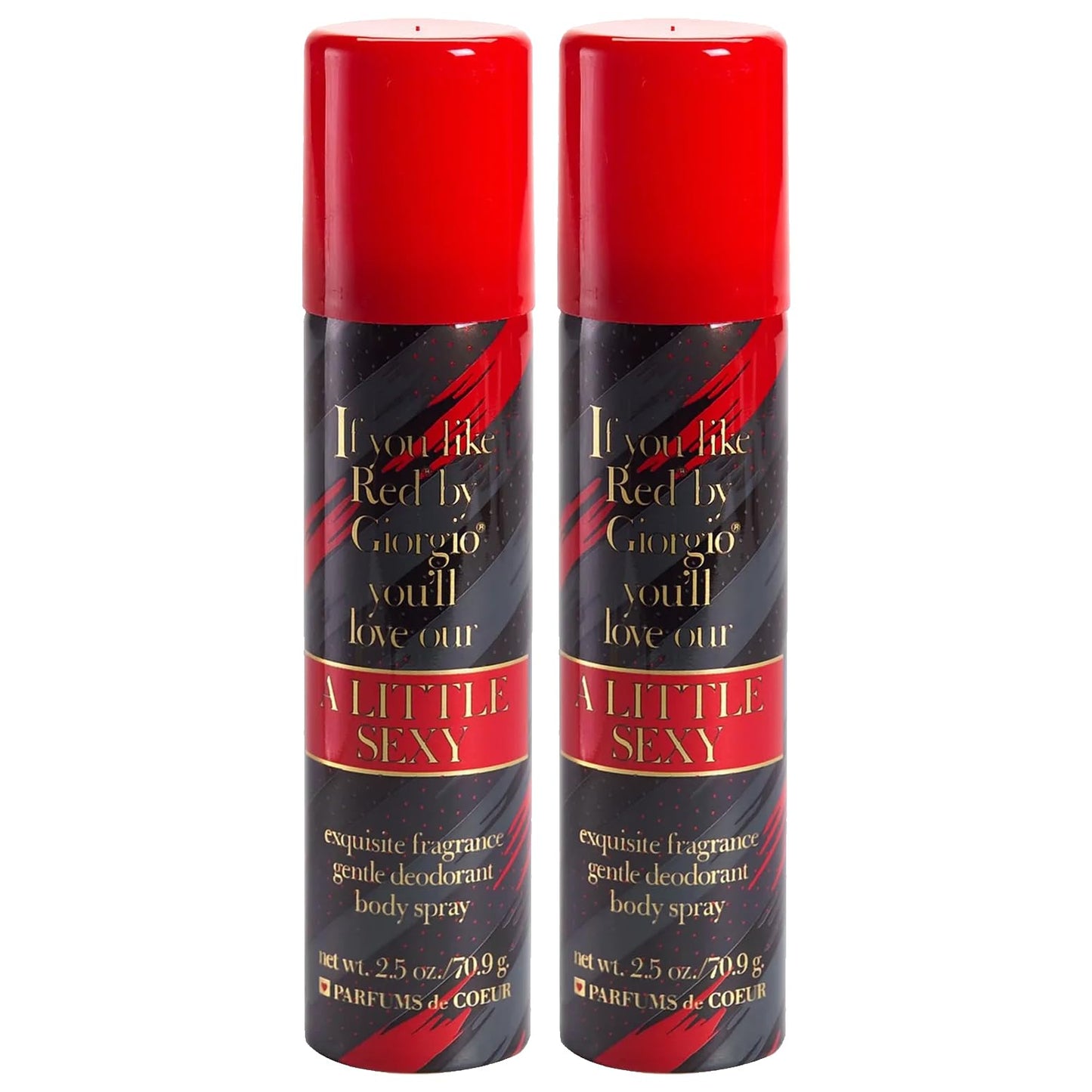Parfums De Coeur A Little Sexy Deodorant Body Spray for Women, 2.5 Ounce (2) Beauty & Personal Care Parfums De Coeur