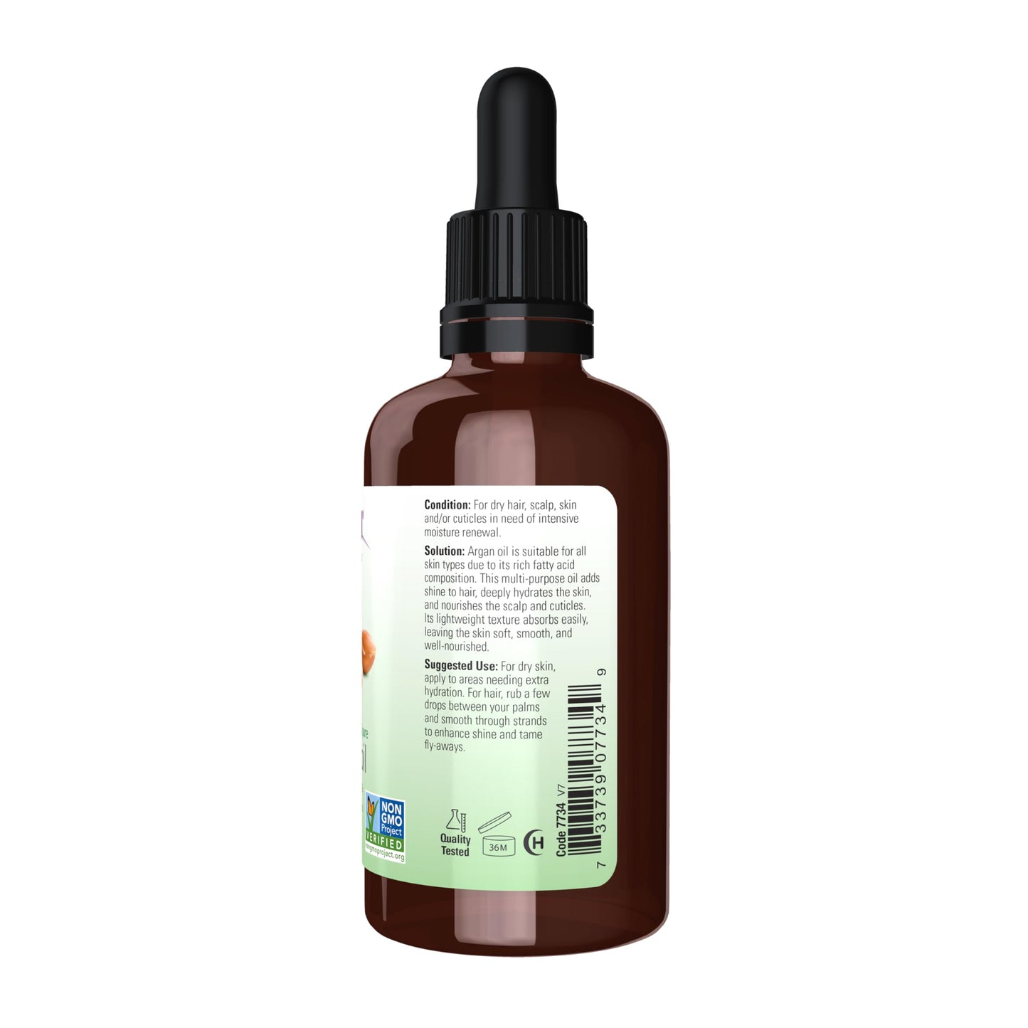 NOW Foods Solutions, Organic Argan Oil, Certified Organic and 100% Pure, "Gold of Morocco" Multi-Purpose Oil, 2-Ounce Beauty & Personal Care NOW Foods