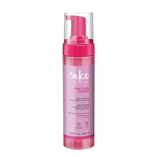 Cake Beauty Gel-to-Foam Curl Styler, The Curl Friend - High Hold & Definition - Frizz Protection- Infused with Coconut Oil & Shea Butter - For Curly Beauty & Personal Care Cake Beauty