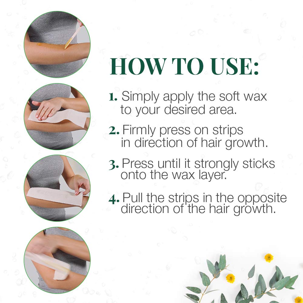 Clean + Easy Muslin Waxing Strips Large Leg 100 Count Beauty and Personal Care Clean + Easy
