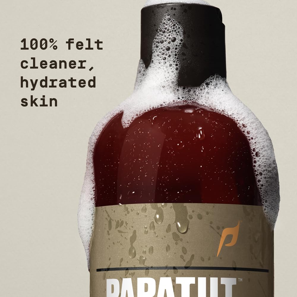 PAPATUI by Dwayne Johnson Refreshing Body Wash for Men | Exfoliating, Hydrating & Made with Coconut Oil | Sandalwood Suede | 18 oz Beauty & Personal Care PAPATUI