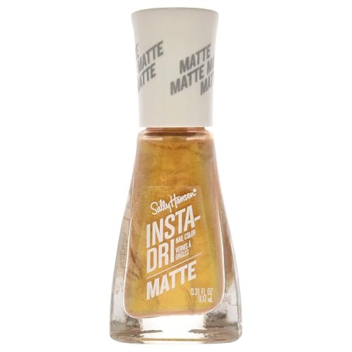 Sally Hansen Insta Dri Matte Metallics, Gold Rush, 0.31 Fl Oz (Pack of 1) Beauty & Personal Care Sally Hansen