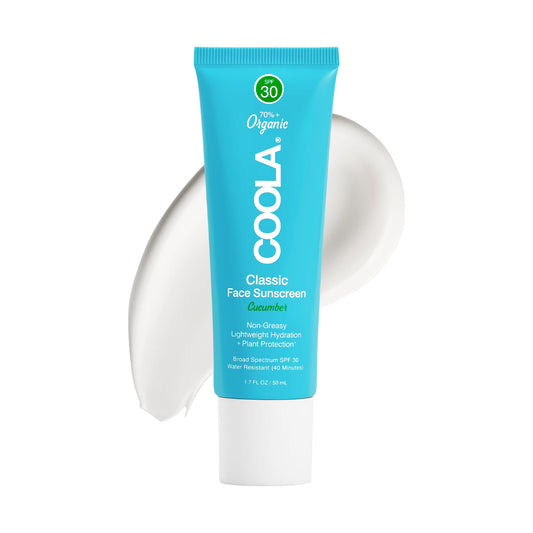 COOLA Organic Face Sunscreen SPF 30 Sunblock Lotion, Dermatologist Tested Skin Care for Daily Protection, Vegan and Gluten Free, Cucumber, 1.7 Fl Oz Beauty & Personal Care COOLA