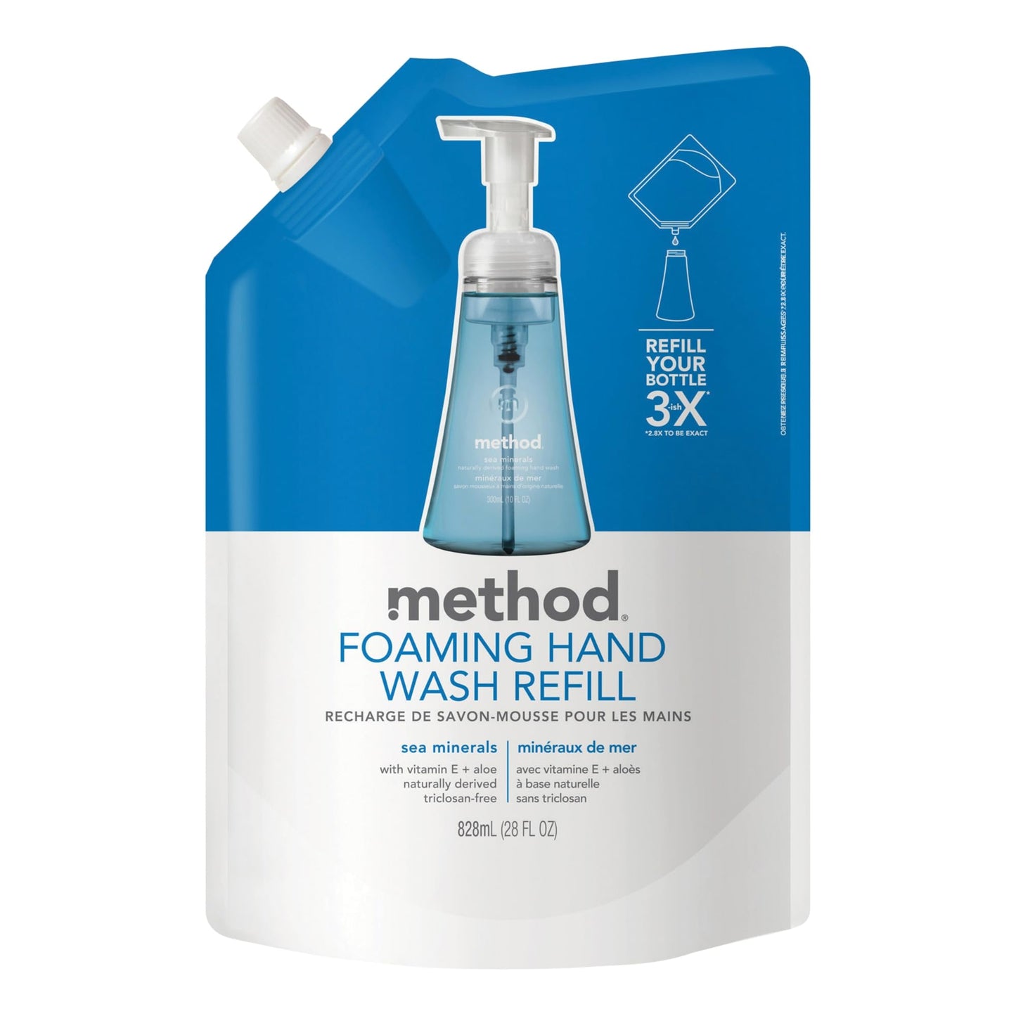 Method Foaming Hand Soap Refill, Sea Minerals, 28 Fl Oz (Pack of 1) Beauty & Personal Care Method