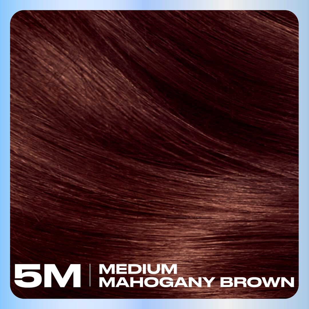 Clairol Nice'n Easy Permanent Hair Dye, 5M Medium Mahogany Brown | 100% Gray Coverage | Long?Lasting, Natural?Looking Color & Shine | Pack of 1 Beauty & Personal Care Clairol