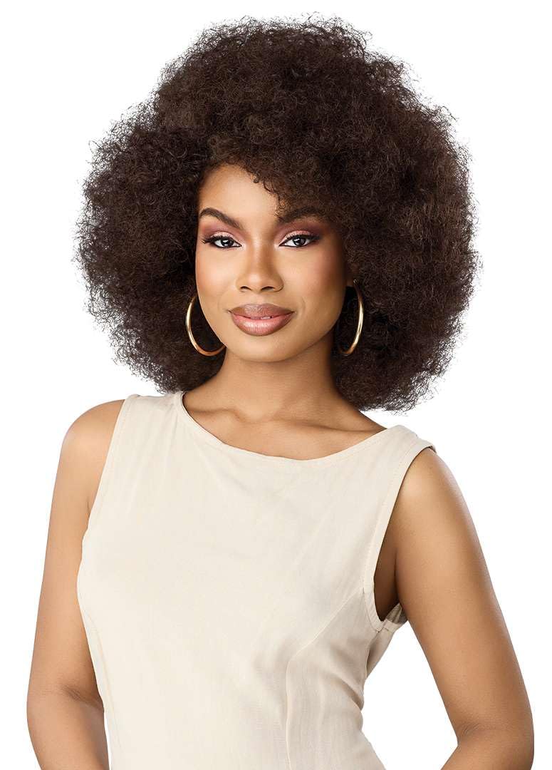 Outre Quick Weave Synthetic Half Wig - Kaia (BROWN GRAY 34)