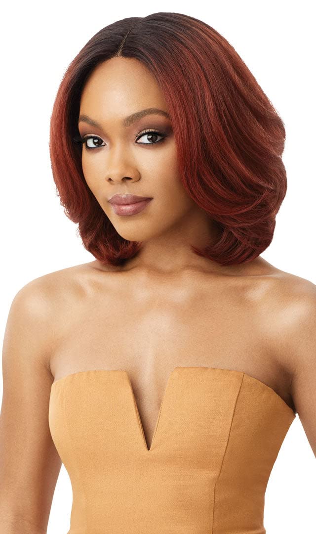 Outre Neesha Soft & Natural Synthetic Swiss Lace Front Wig NEESHA 206 (DRFF2/CINSP)