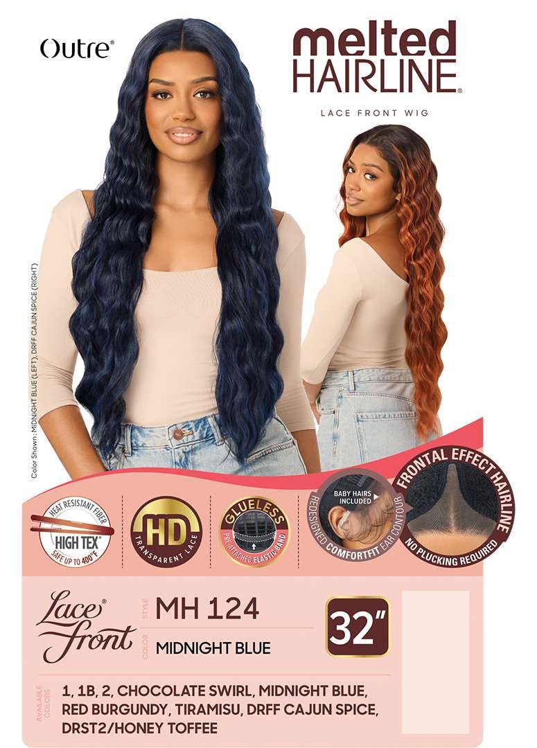 Outre Lace Front Wig - Melted Hairline - MH 124 (MIDNIGHT BLUE)